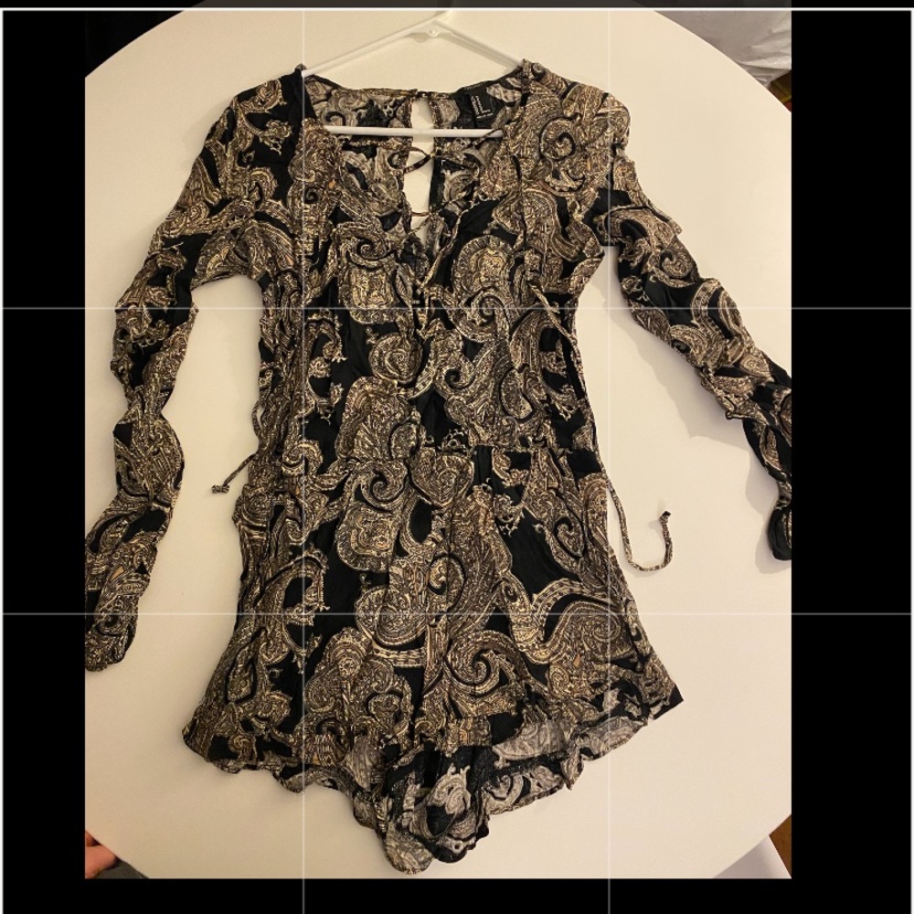 Forever 21 patterned romper